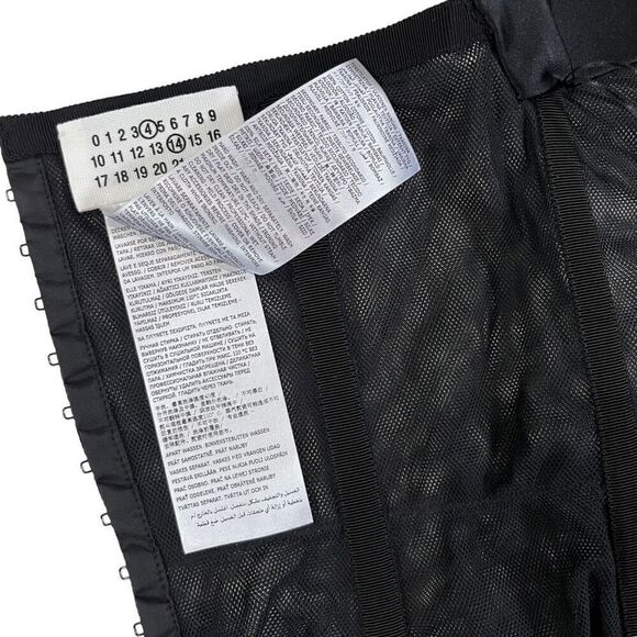 Maison Margiela Corset Top in Black - Picture 6 of 14